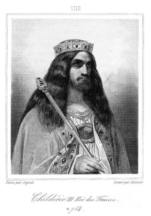 Сам король Хильдерик, по представлениям XIX века.