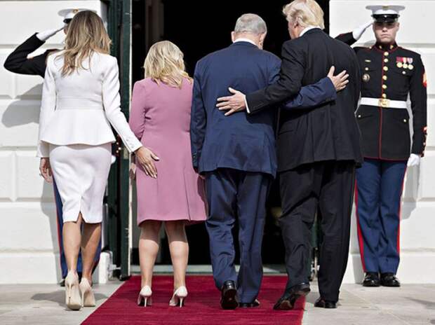 Сара Нетаньяху, Меланья Трамп, Дональд Трамп и Биньямин Нетаньяху Сара Нетаньяху, Меланья Трамп, Дональд Трамп и Биньямин Нетаньяху