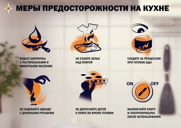 Кухня может быть опасным местом, если не приняты надлежащие меры предосторожности