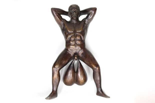 Bronzed Door Knocker With Balls by Doorballs
