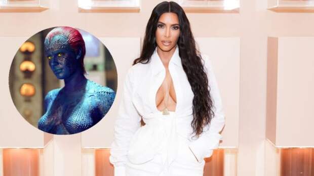 Kim Kardashian As Mystique From 'X-Men' For Halloween (PHOTOS)