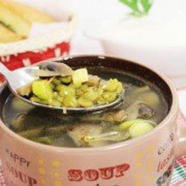 Гороховый суп с  шампиньонами - финал