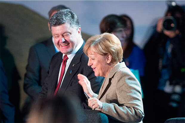 Петр Порошенко и Ангела Меркель. Фото: GLOBAL LOOK press/Maurizio Gambarini