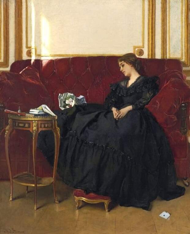 художник Альфред Стевенс (Alfred Stevens) картины - 06