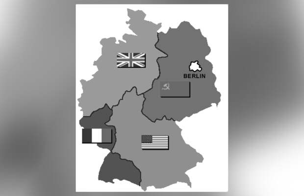 Четыре зоны оккупации в послевоенной Германии. Фото © Wikipedia