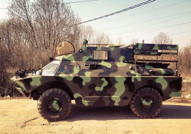 Тюнингованый БРДМ-2 БРДМ-2, брдм, военная техника, тюнинг