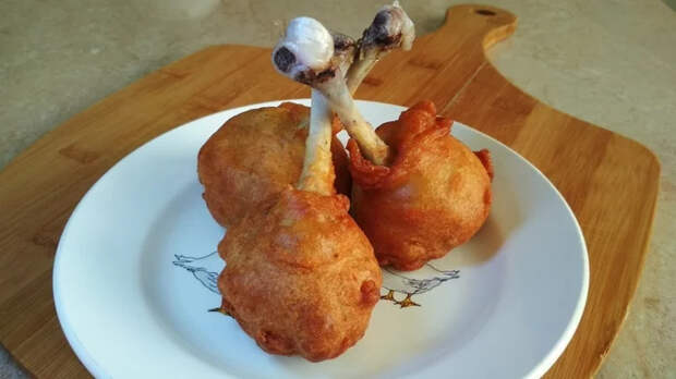 Цыпленок в карри-кляре (chicken curried lollipop)