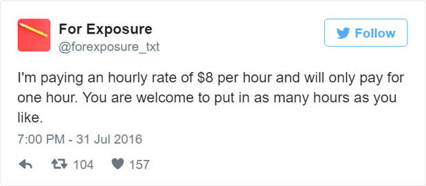 For Exposure