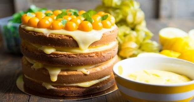 Лимонный торт – необыкновенный десерт для торжества или домашнего чаепития!