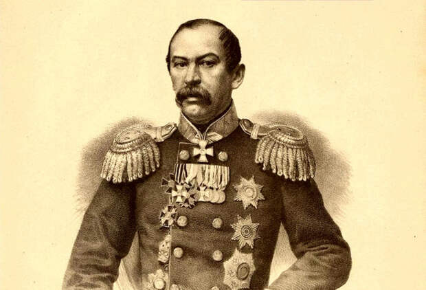 Заглавное фото. Портрет генерала Хрулёва из сборника «Портретная галерея русских деятелей»
