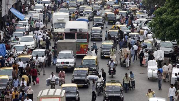Дорожное движение в Индии — это ад индия, мир, страны, факты
