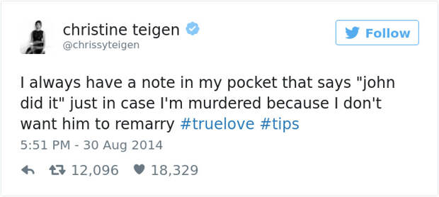 10+ Times Chrissy Teigen Was Too Funny For Twitter To Handle