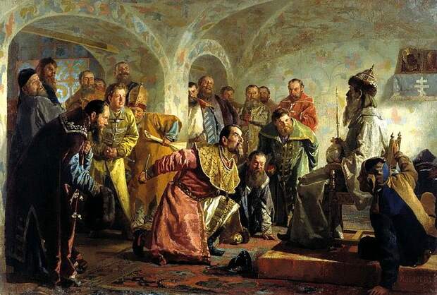 Н. В. Неврев. «Опричники»