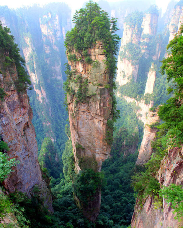 Гора Тяньцзи, Китай красивые места, красота, невероятные места, фото