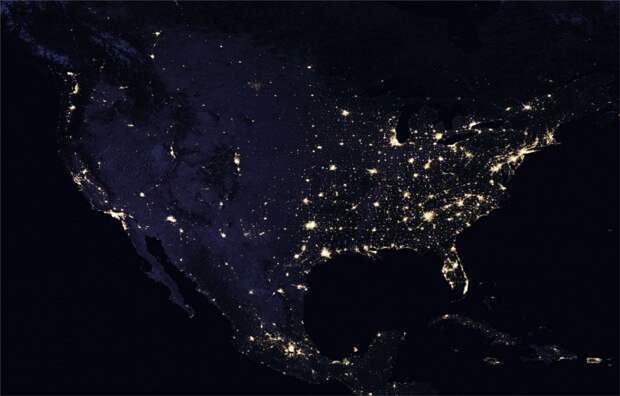 Ночная Земля в объективе NASA