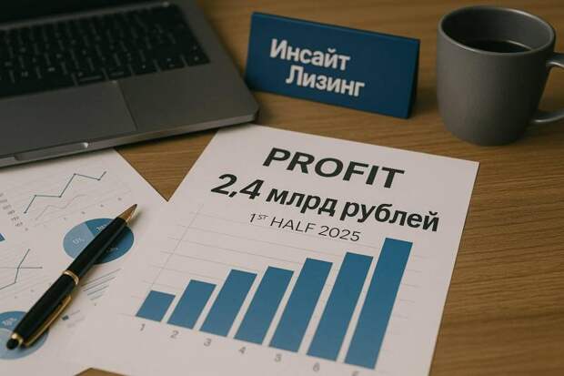«Инсайт Лизинг» отчитался о 2,4 млрд рублей прибыли за первое полугодие 2025 года
