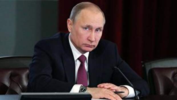 Президент РФ Владимир Путин на расширенном заседании коллегии МВД России. Архивное фото
