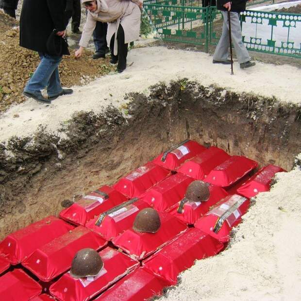 Перезахоронение советских солдат 2015г. вов, военная археология, находки, раскопки