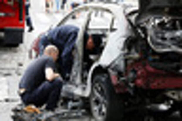 Взорванный автомобиль Павла Шеремета