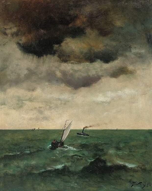 художник Альфред Стевенс (Alfred Stevens) картины - 05