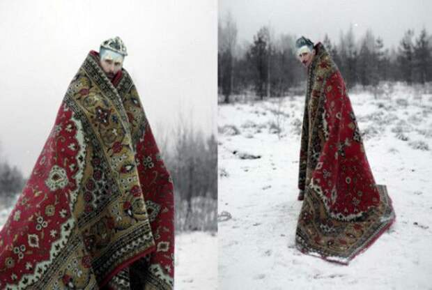 В ковре на фотосессию. В ковре на фотосессию