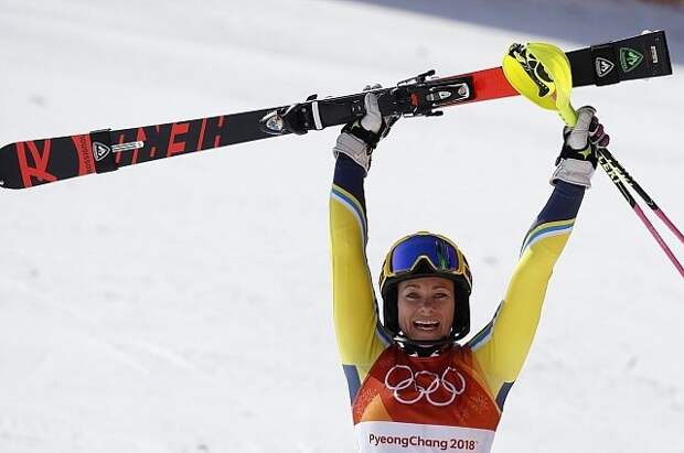 Шведка Фрида Хансдоттер выиграла золотую медаль в слаломе