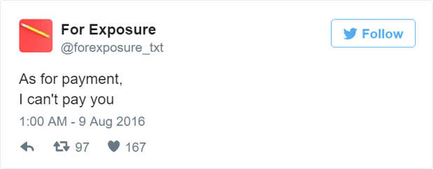 For Exposure