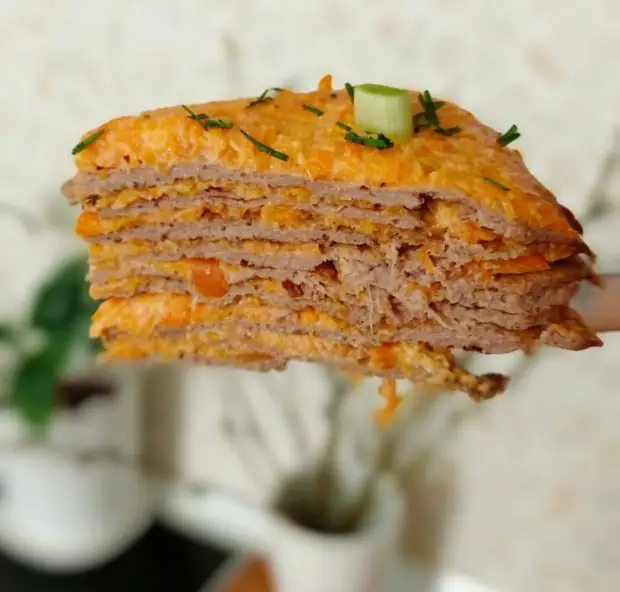 Печёночный торт