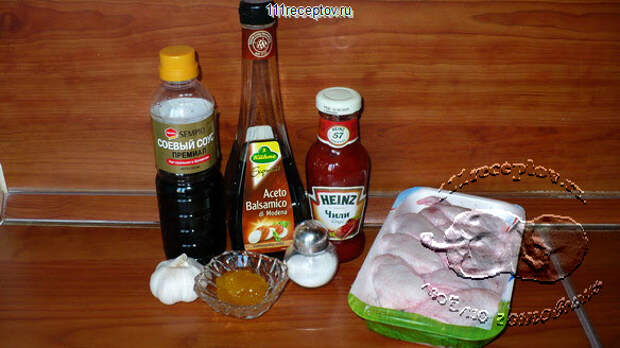 Куриные крылышки с мёдом