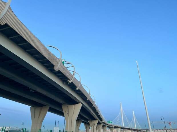 В Петербурге завершили строительство четырех съездов на ЗСД