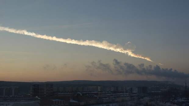 Появилось видео падения метеорита в Хакасии