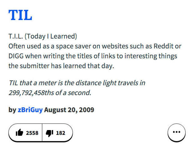 TIL Urban Dictionary