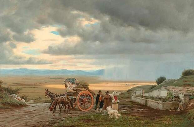 художник Альфред Жак ван Мюйден (Alfred van Muyden) картины – 01