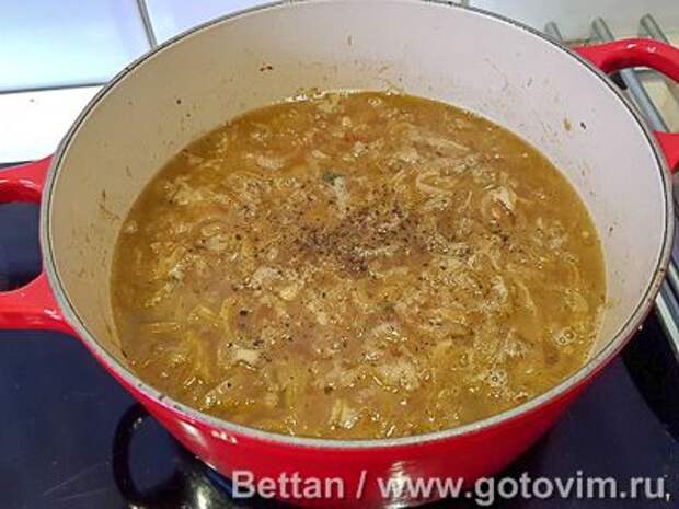 Французский луковый суп, Шаг 04