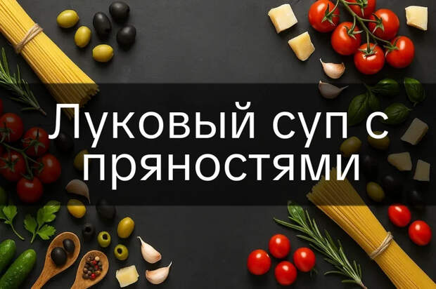 Луковый суп с пряностями