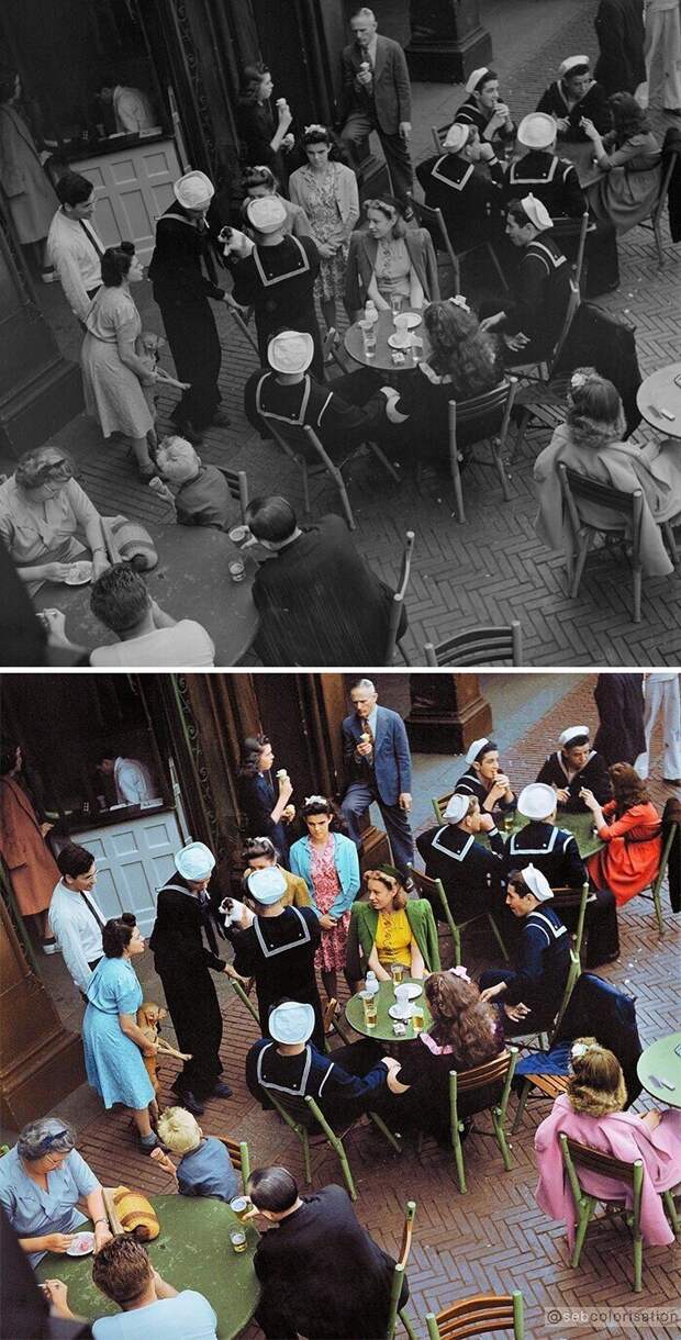 Бар в Центральном парке Нью-Йорка, 1942 - Марджори Коллинз