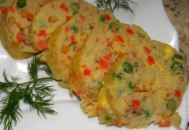 Рыбный рулет с овощами Рыбный рулет с овощами