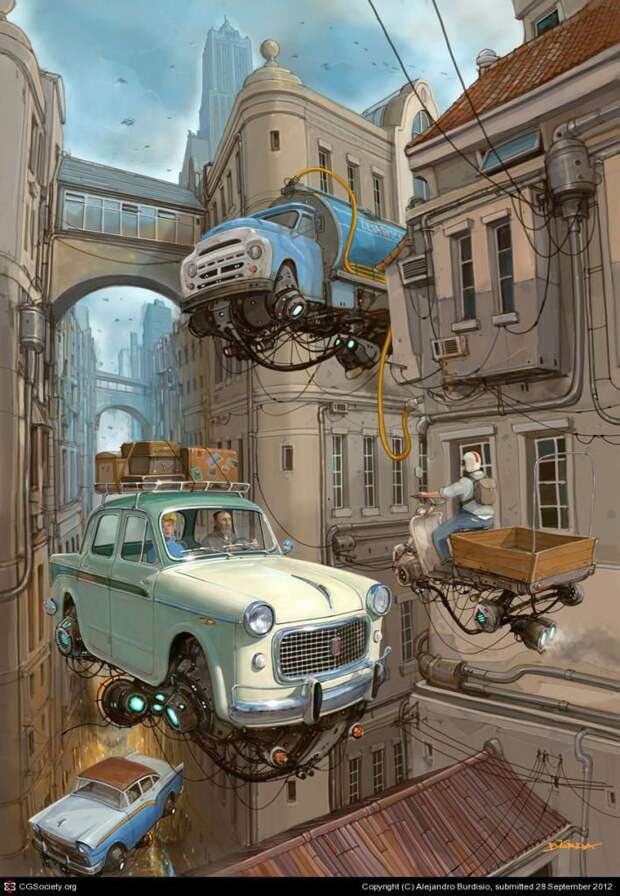 авто, художник, Alejandro Burdisio