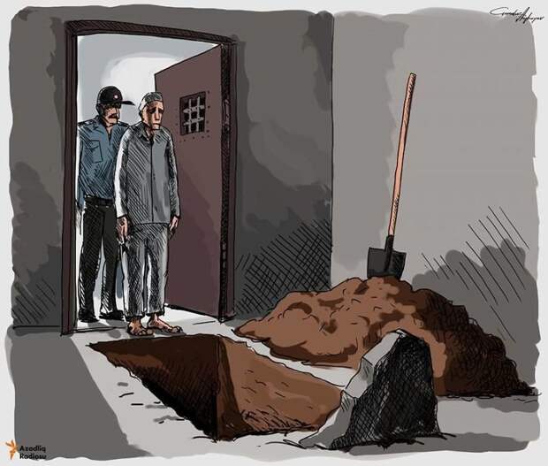 9. Политические заключенные Агаев, иллюстрация, мир, недостаток, общество, проблема, художник
