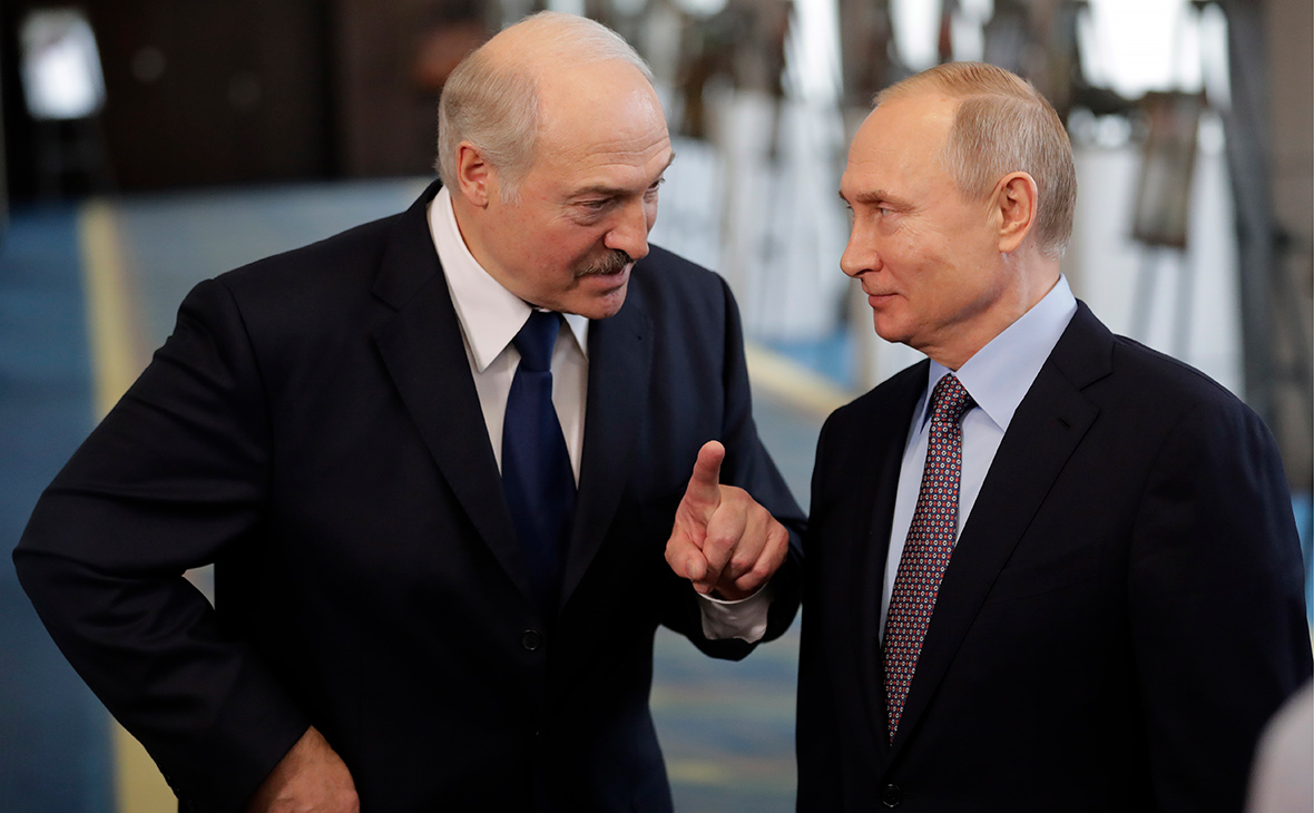 Владимир Путин и Александр Лукашенко