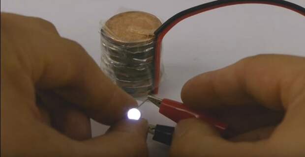 Как сделать батарейку из медных монет