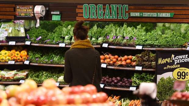 Органические продукты в супермаркете США © MarketWatch