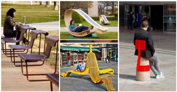 Все для людей: 20 мегакрутых оригинальных скамеек, которые должны украсить каждый город (22 фото)