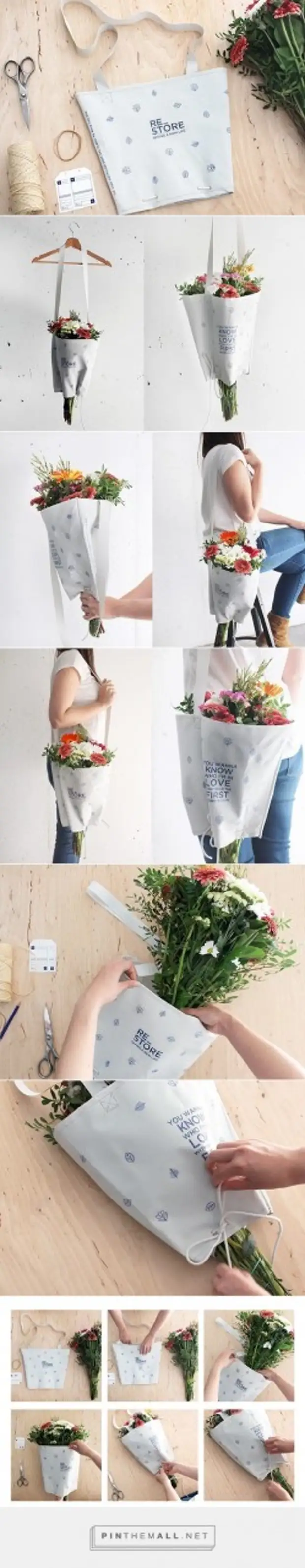 Пошагово креативно упаковать цветы