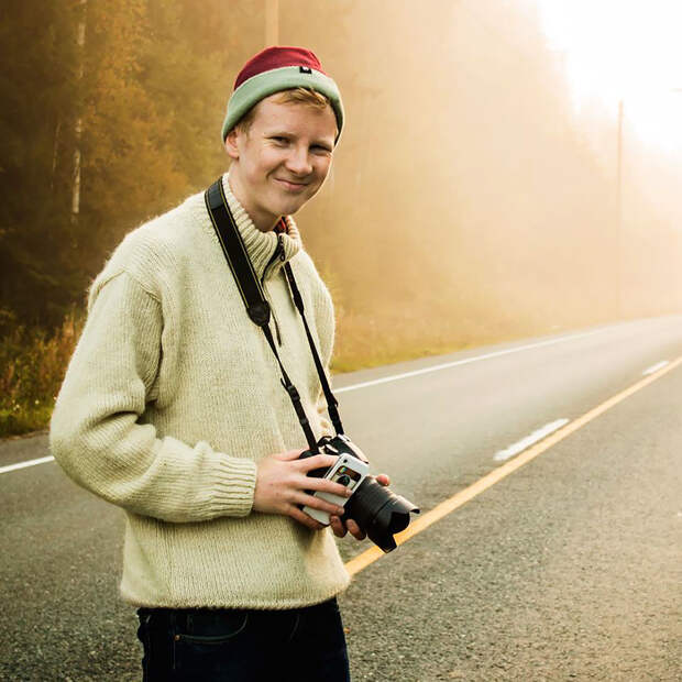 21-летний финский фотограф, с которым дружат все лесные обитатели