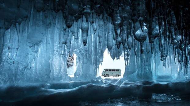 Лед + УАЗ = Сибирь Зимняя сказка, байкал, зима, красота, лед, снег, фото, фоторепортаж