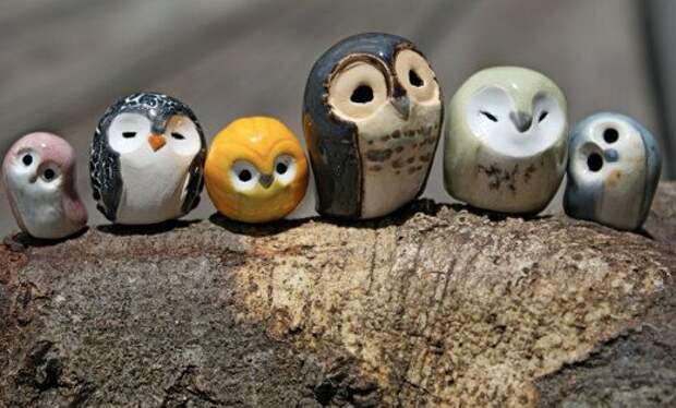 Araminta the Clay Owl, Harry Potter Inspired Owlery by calicoowls from Tampa, FL, USA: