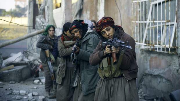 Golshifteh Farahani, front, appears in a scene from the movie 