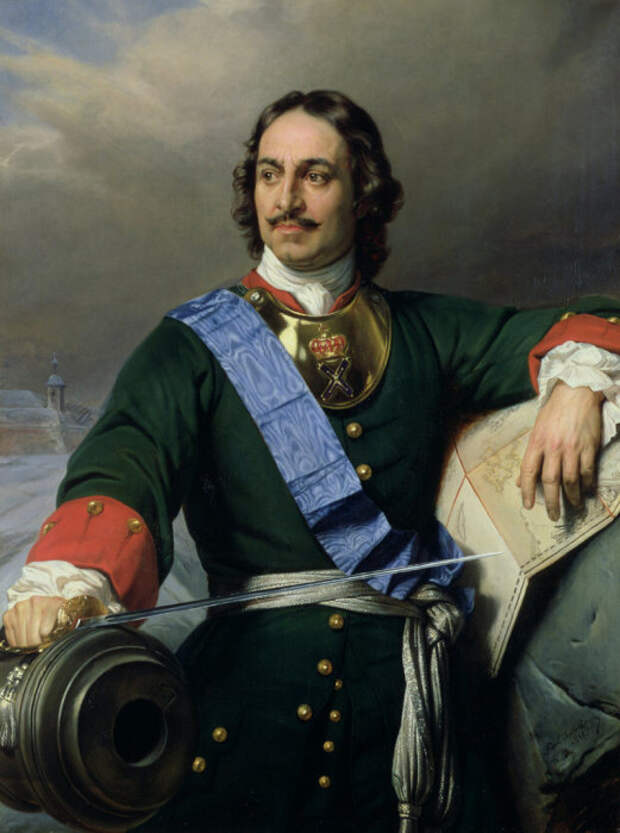 Портрет Петра Великого. Поль Деларош, 1838 год. | Фото: en.wikipedia.org. Портрет Петра Великого. Поль Деларош, 1838 год. | Фото: en.wikipedia.org.