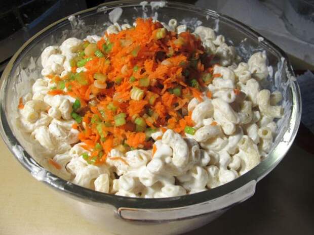 Гавайский салат с макаронами и ананасом Гавайский салат с макаронами и ананасом